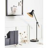Beliani Lampa biurkowa PINKEEN Metal Juodas