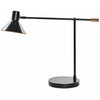 Beliani Lampa biurkowa PINKEEN Metal Juodas