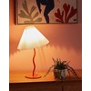 Beliani Lampa stołowa ALWERO Metal Oranžinė