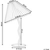 Beliani Lampa stołowa ALWERO Metal Oranžinė