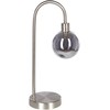Beliani Lampa stołowa RAMIS Metal Sidabrinė
