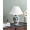 Home Decor Beliani Lampa stołowa MORACA Porcelana Baltas/ mėlyna