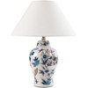 Home Decor Beliani Lampa stołowa MORACA Porcelana Baltas/ mėlyna