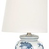 Beliani Lampa stołowa BELUSO Porcelana Baltas/ mėlyna