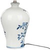 Beliani Lampa stołowa MAGROS Porcelana Baltas/ mėlyna