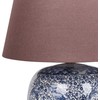 Beliani NEIRA stalinis šviestuvas Porcelain Raudona