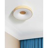 Lubinis šviestuvas Beliani Lampa sufitowa LED BRAGOTO Ze ściemniaczem Metal Jasnobrązowy