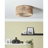 Lubinis šviestuvas Beliani Lampa sufitowa SEWA Juta Naturalny