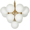 Pakabinamas šviestuvas Lampa wisząca Beliani Lampa wisząca 13-punktowa metalo sp. mosiężna BIRRIE