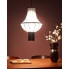 Pakabinamas šviestuvas Beliani Lampa wisząca ARAGUA Baltas