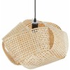 Pakabinamas šviestuvas Beliani Lampa wisząca HALIL Drewno bambusowe Kremas