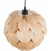 Pakabinamas šviestuvas Lampa wisząca Beliani Lampa wisząca BAMPUR Drewno bambusowe Naturalny