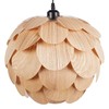 Pakabinamas šviestuvas Lampa wisząca Beliani Lampa wisząca BAMPUR Drewno bambusowe Naturalny
