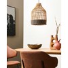 Pakabinamas šviestuvas Beliani Lampa wisząca GILO Rattan Naturalny