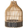 Pakabinamas šviestuvas Beliani Lampa wisząca GILO Rattan Naturalny
