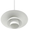 Pakabinamas šviestuvas Beliani Lampa wisząca HILBA Metal Baltas
