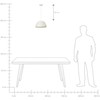 Pakabinamas šviestuvas Beliani Lampa wisząca JOKU Metal Jasnobeżowy