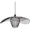 Pakabinamas šviestuvas Beliani Lampa wisząca LUNGA Metal Juodas