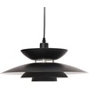 Pakabinamas šviestuvas Beliani Lampa wisząca JURGA Metal Juodas