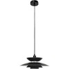 Pakabinamas šviestuvas Beliani Lampa wisząca JURGA Metal Juodas