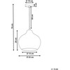 Pakabinamas šviestuvas Lampa wisząca Elstead Lampa wisząca KEILA Szkło Mėlyna
