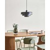Pakabinamas šviestuvas Beliani Lampa wisząca KOLGA Metal Juodas