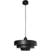Pakabinamas šviestuvas Beliani Lampa wisząca KOLGA Metal Juodas