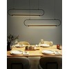 Pakabinamas šviestuvas Beliani Lampa wisząca LOGONE Metal Juodas