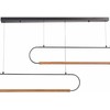 Pakabinamas šviestuvas Beliani Lampa wisząca LOGONE Metal Juodas