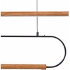 Pakabinamas šviestuvas Beliani Lampa wisząca LOGONE Metal Juodas