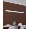 Pakabinamas šviestuvas Beliani Lampa wisząca LED ARENAS Z pultu Baltas