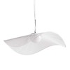 Pakabinamas šviestuvas Beliani Lampa wisząca LED LOIRE Metal Baltas