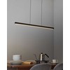 Pakabinamas šviestuvas Beliani Lampa wisząca LED CANDELERO Z pultu Juodas