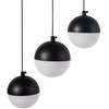 Pakabinamas šviestuvas Beliani Lampa wisząca LED ANKOBRA Metal Juodas