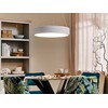 Beliani LED pakabinamas šviestuvas LENYA, metalas, baltas