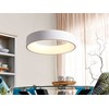Beliani LED pakabinamas šviestuvas LENYA, metalas, baltas