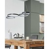 Pakabinamas šviestuvas Beliani Lampa wisząca LED PIBOR Metal Juodas
