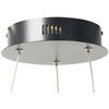 Pakabinamas šviestuvas Beliani Lampa wisząca LED PIBOR Metal Juodas