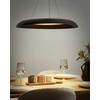Pakabinamas šviestuvas Beliani Lampa wisząca LED SURKO Metal Juodas
