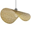 Pakabinamas šviestuvas Beliani Lampa wisząca KRISHNA Metal Auksinis