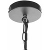 Pakabinamas šviestuvas Beliani Lampa wisząca BASHILO Metal Juodas