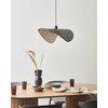 Pakabinamas šviestuvas Beliani Lampa wisząca MAHI Metal Juodas