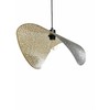 Pakabinamas šviestuvas Beliani Lampa wisząca MAHI Metal Juodas