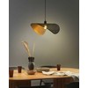 Pakabinamas šviestuvas Beliani Lampa wisząca MAHI Metal Juodas