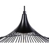 Pakabinamas šviestuvas Beliani Lampa wisząca MAZARO Metal Juodas
