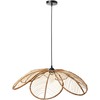 Pakabinamas šviestuvas Beliani Lampa wisząca NIGUA Rattan Naturalny