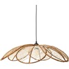 Pakabinamas šviestuvas Beliani Lampa wisząca NIGUA Rattan Naturalny