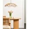 Pakabinamas šviestuvas Beliani Lampa wisząca NIGUA Rattan Naturalny