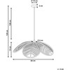 Pakabinamas šviestuvas Beliani Lampa wisząca NIGUA Rattan Naturalny