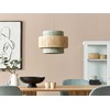 Pakabinamas šviestuvas Beliani Lampa wisząca PALBRA Papier Naturalny